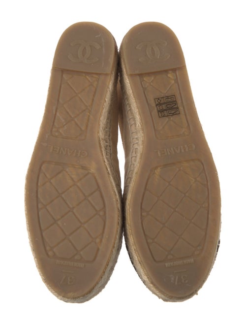 Chanel Interlocking CC Logo Suede Espadrilles