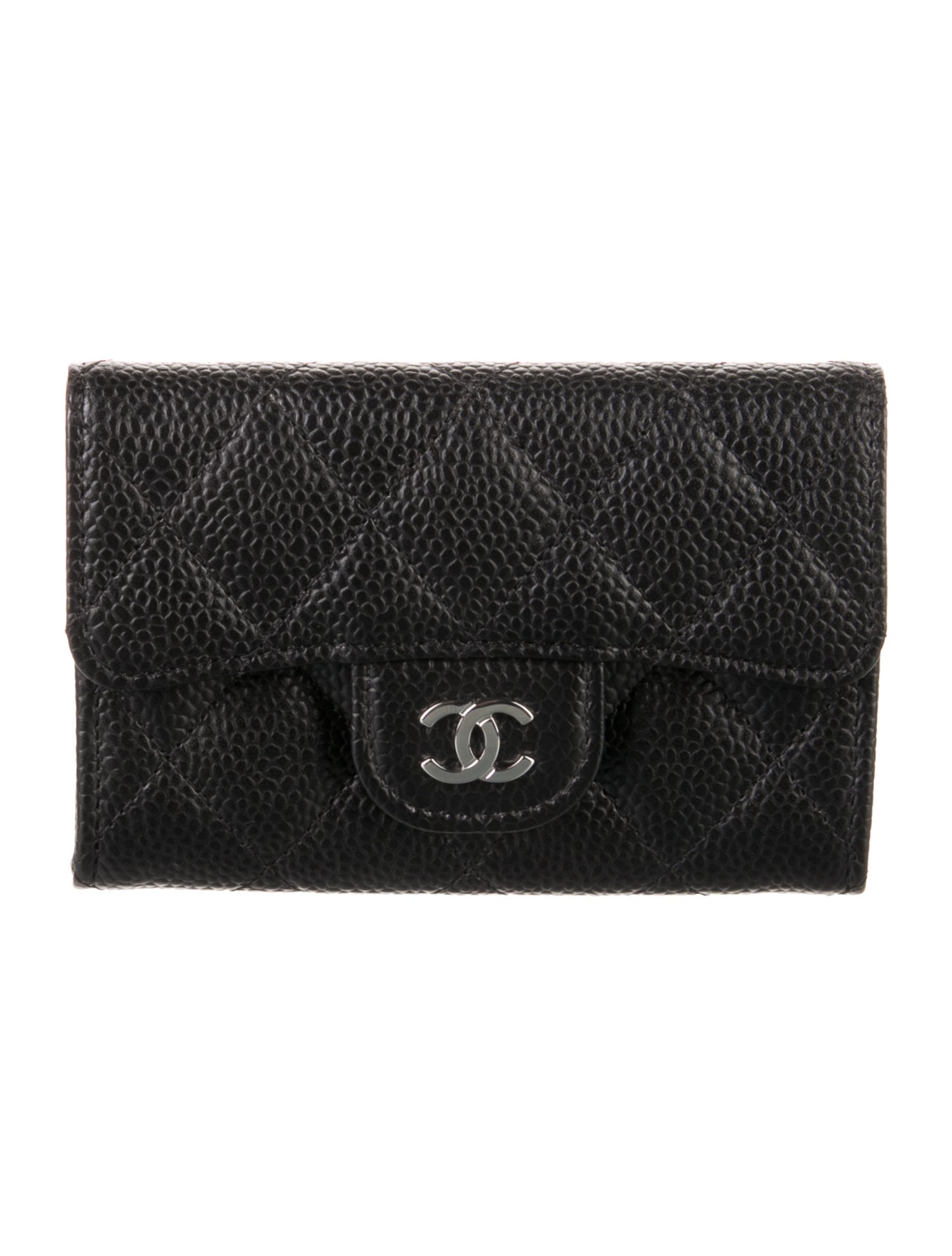 Chanel 2022 Interlocking CC Logo Trifold Wallet