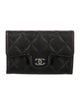Chanel 2022 Interlocking CC Logo Trifold Wallet
