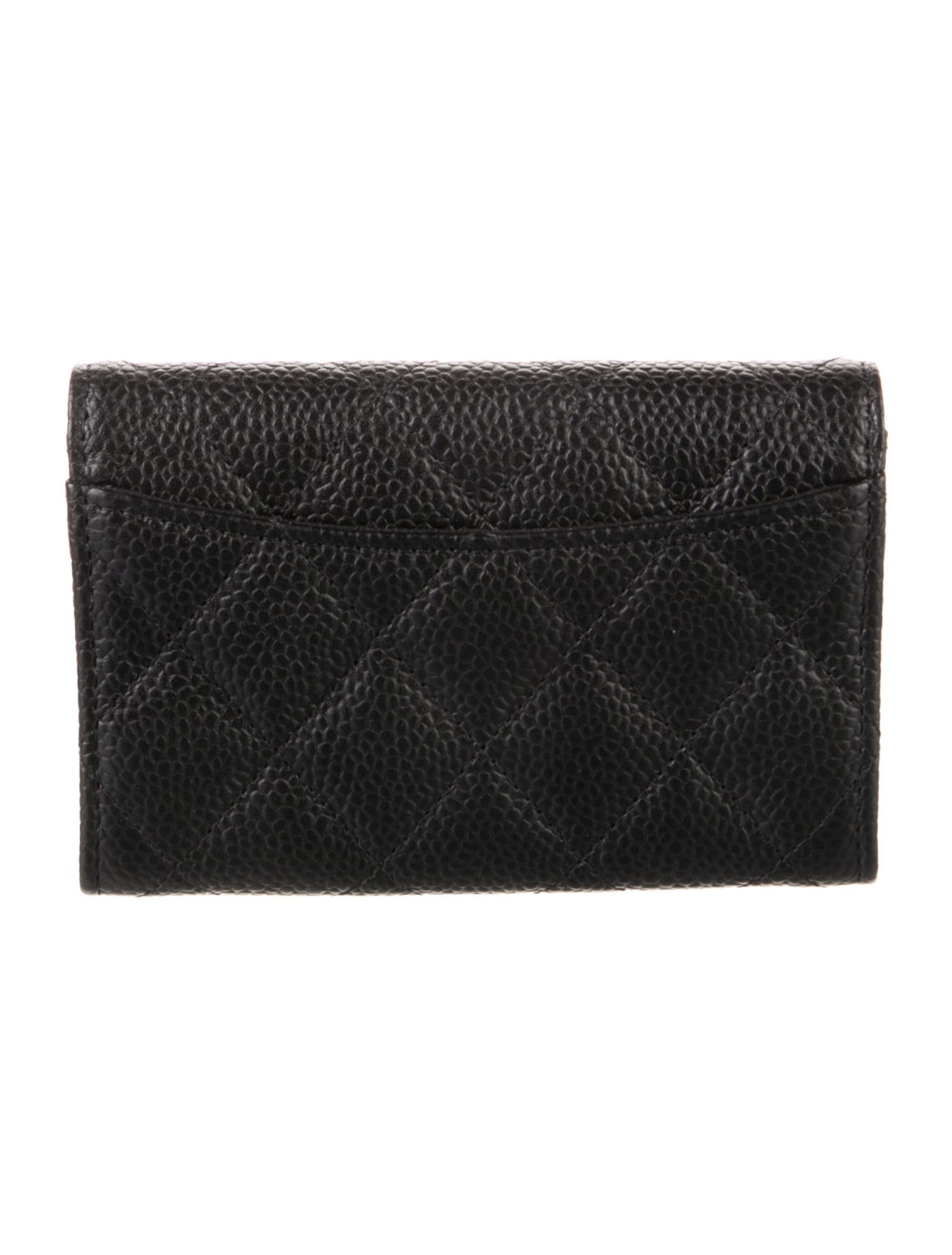 Chanel 2022 Interlocking CC Logo Trifold Wallet