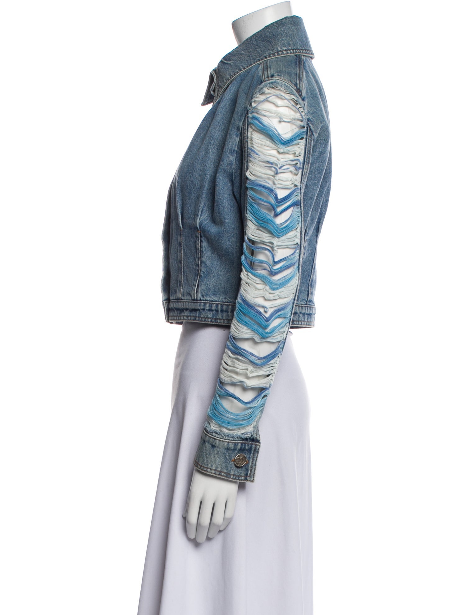 Chanel 2019 Printed Denim Jacket