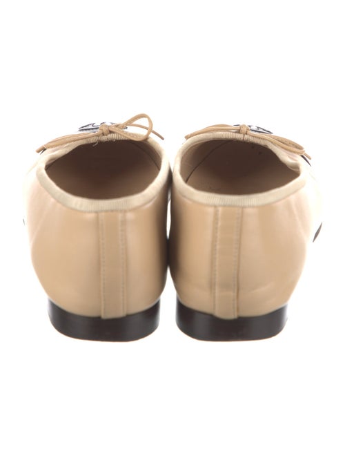 Chanel Interlocking CC Logo Leather Flats