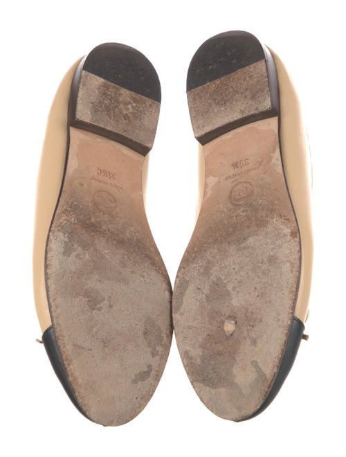 Chanel Interlocking CC Logo Leather Flats