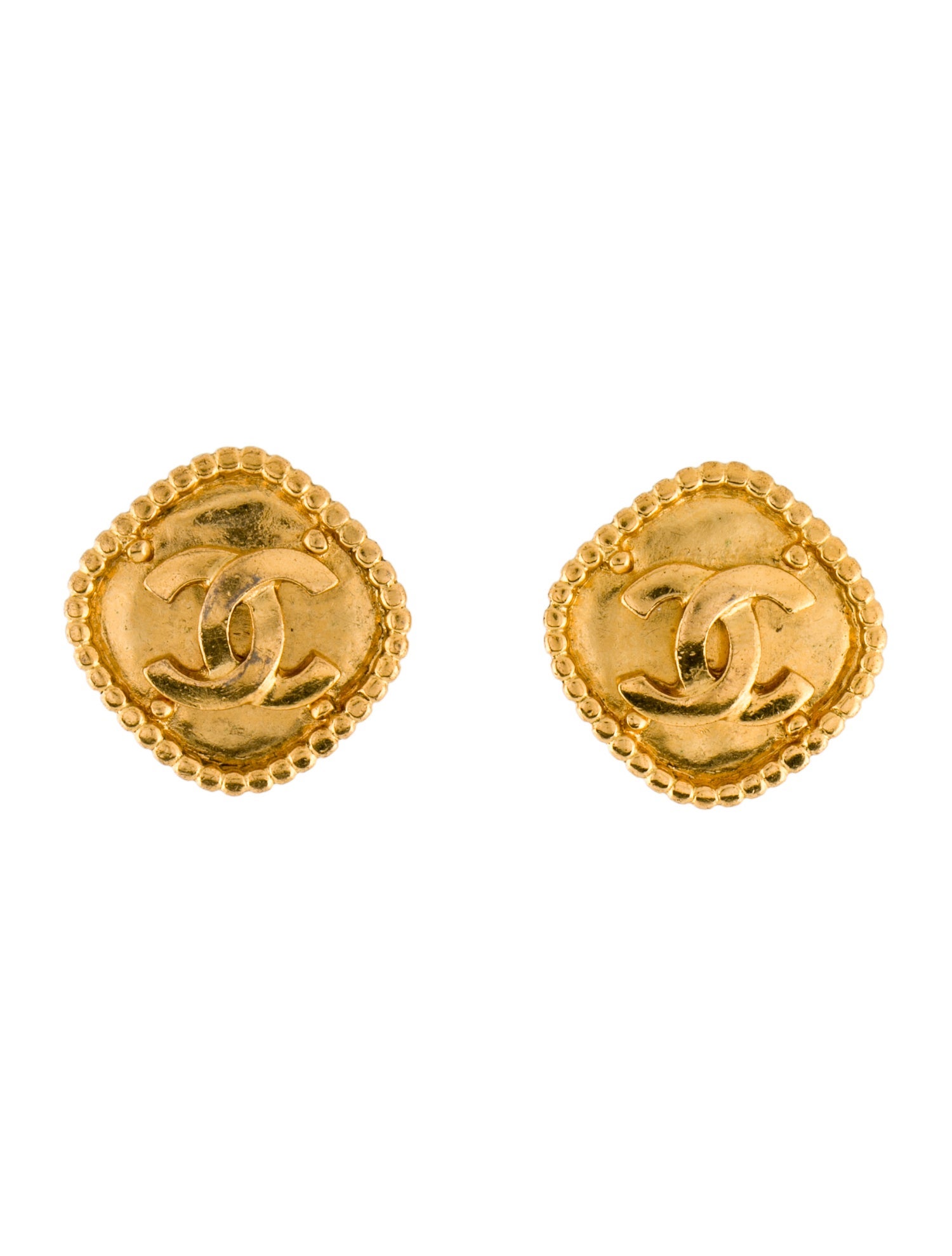 Chanel Vintage CC Clip-On Earrings