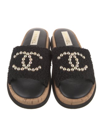 Chanel 2024 Interlocking CC Logo Slides