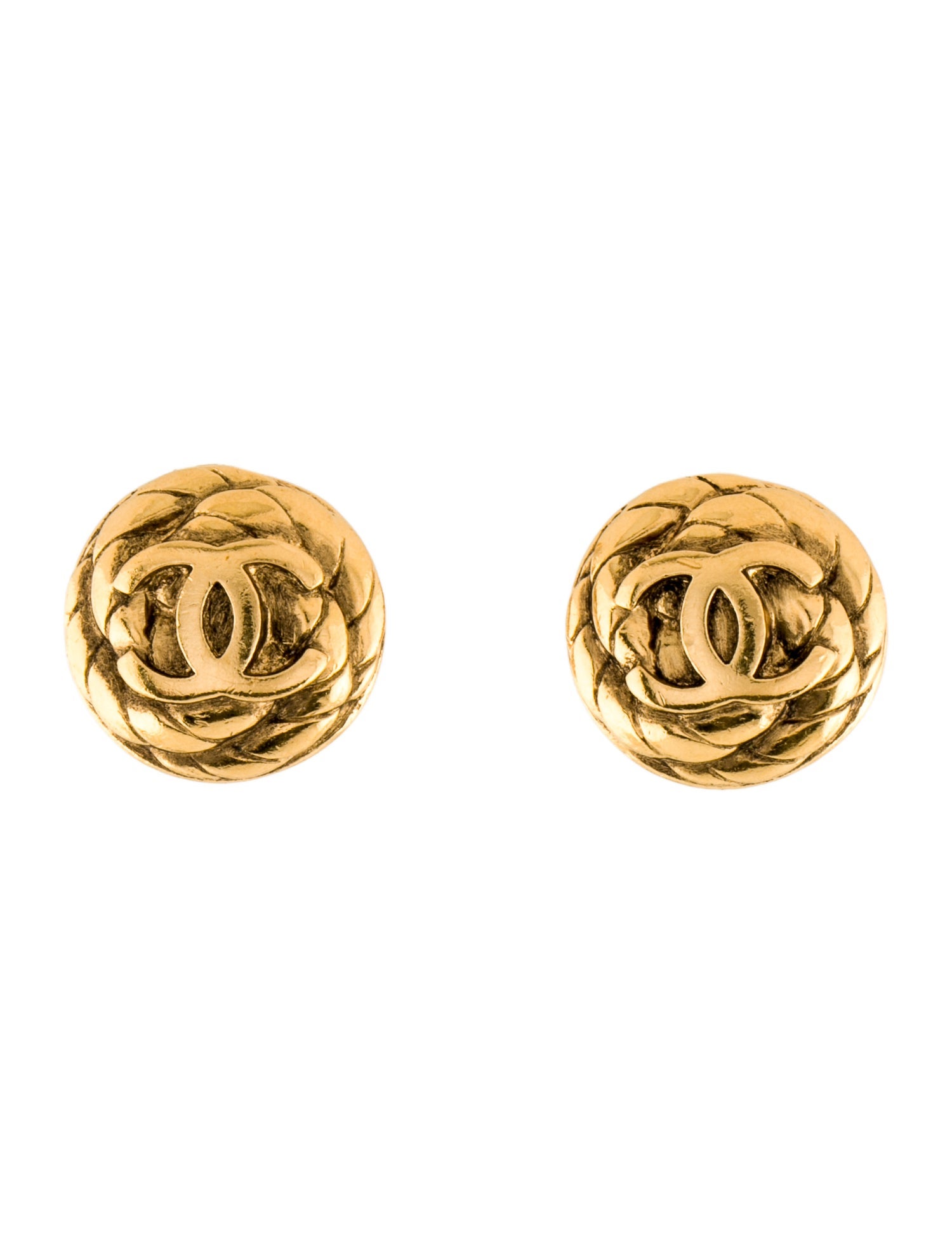 Chanel Vintage CC Clip-On Earrings