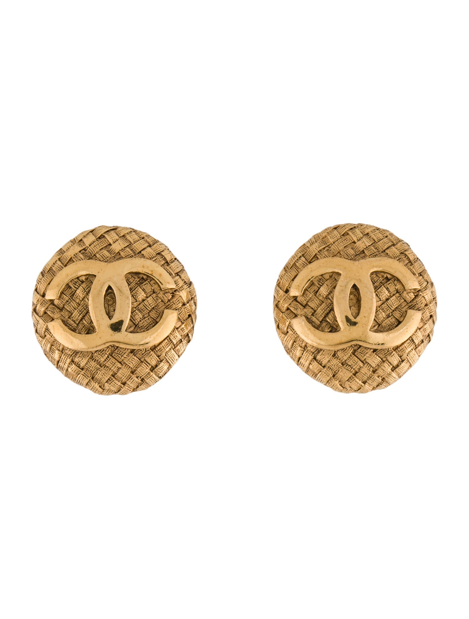 Chanel Vintage CC Clip-On Earrings
