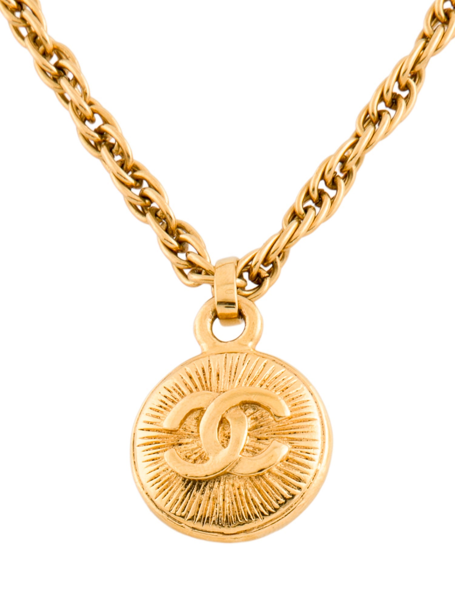 Chanel Vintage CC Pendant Necklace