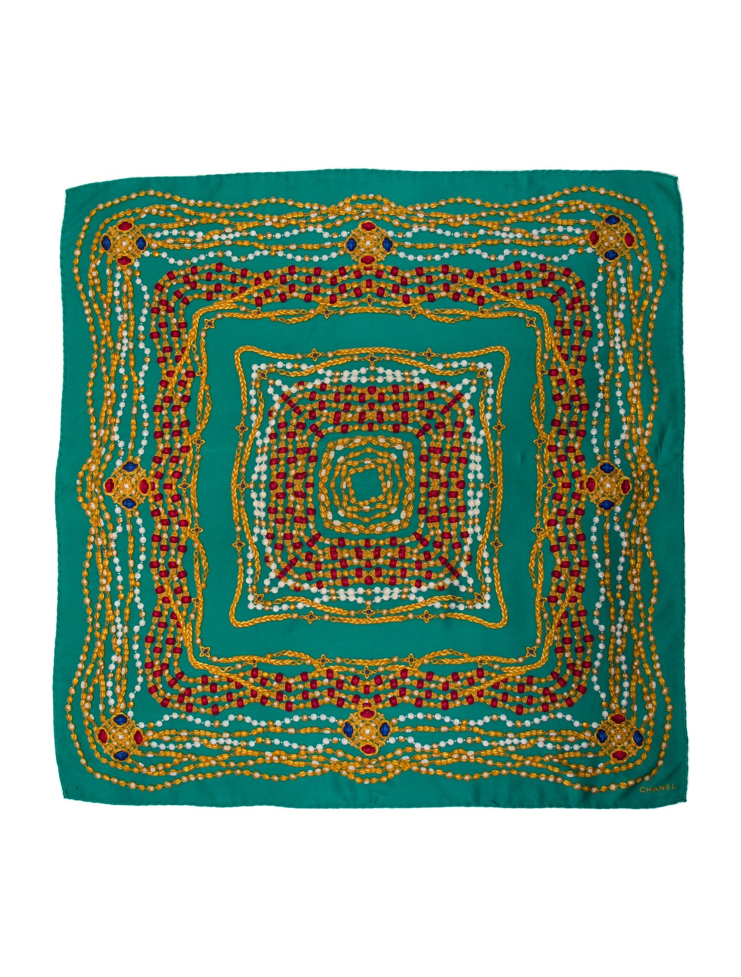 Chanel Silk Vintage Scarf