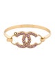 Chanel Strass CC Hinged Bangle