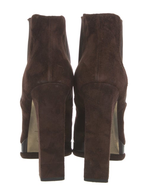 Chanel Interlocking CC Logo Suede Chelsea Boots