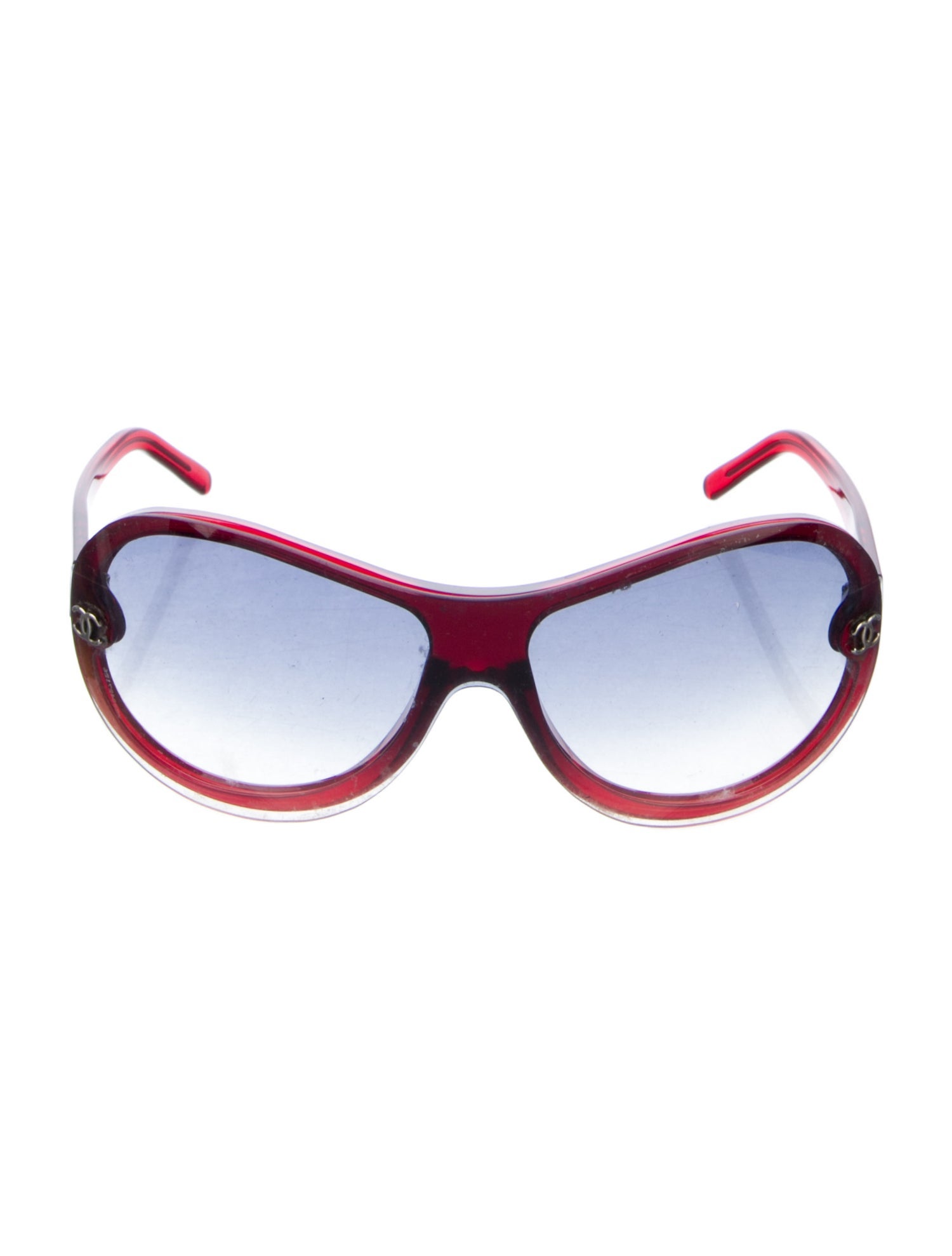 Chanel Interlocking CC Logo Shield Sunglasses