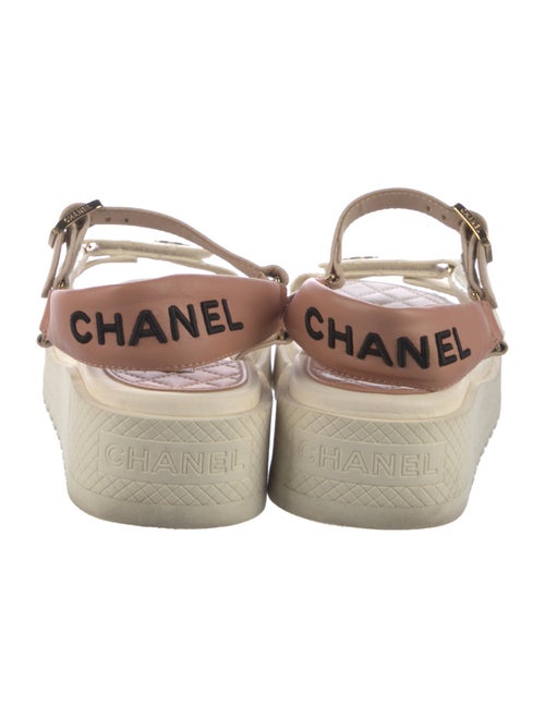 Chanel 2022 Interlocking CC Logo Slingback Sandals