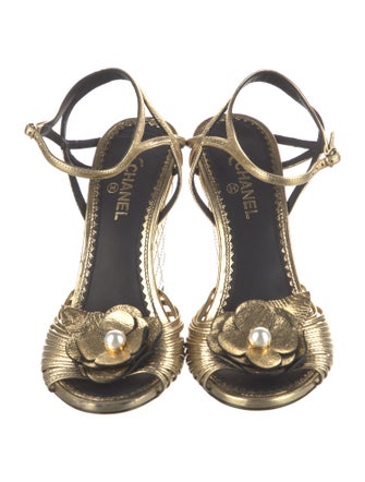 Chanel 2016 Interlocking CC Logo Sandals