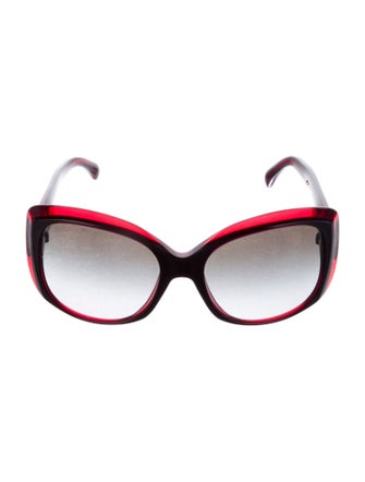 Chanel Mother of Pearl Interlocking CC Logo Sunglasses