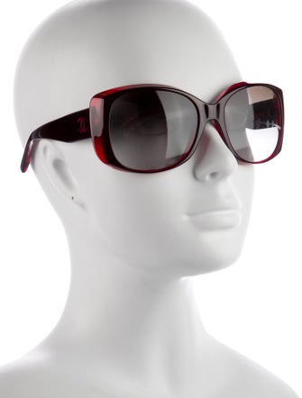 Chanel Mother of Pearl Interlocking CC Logo Sunglasses