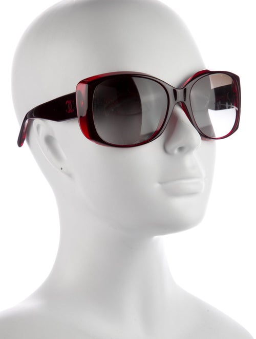 Chanel Mother of Pearl Interlocking CC Logo Sunglasses