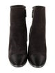 Chanel Interlocking CC Logo Suede Boots