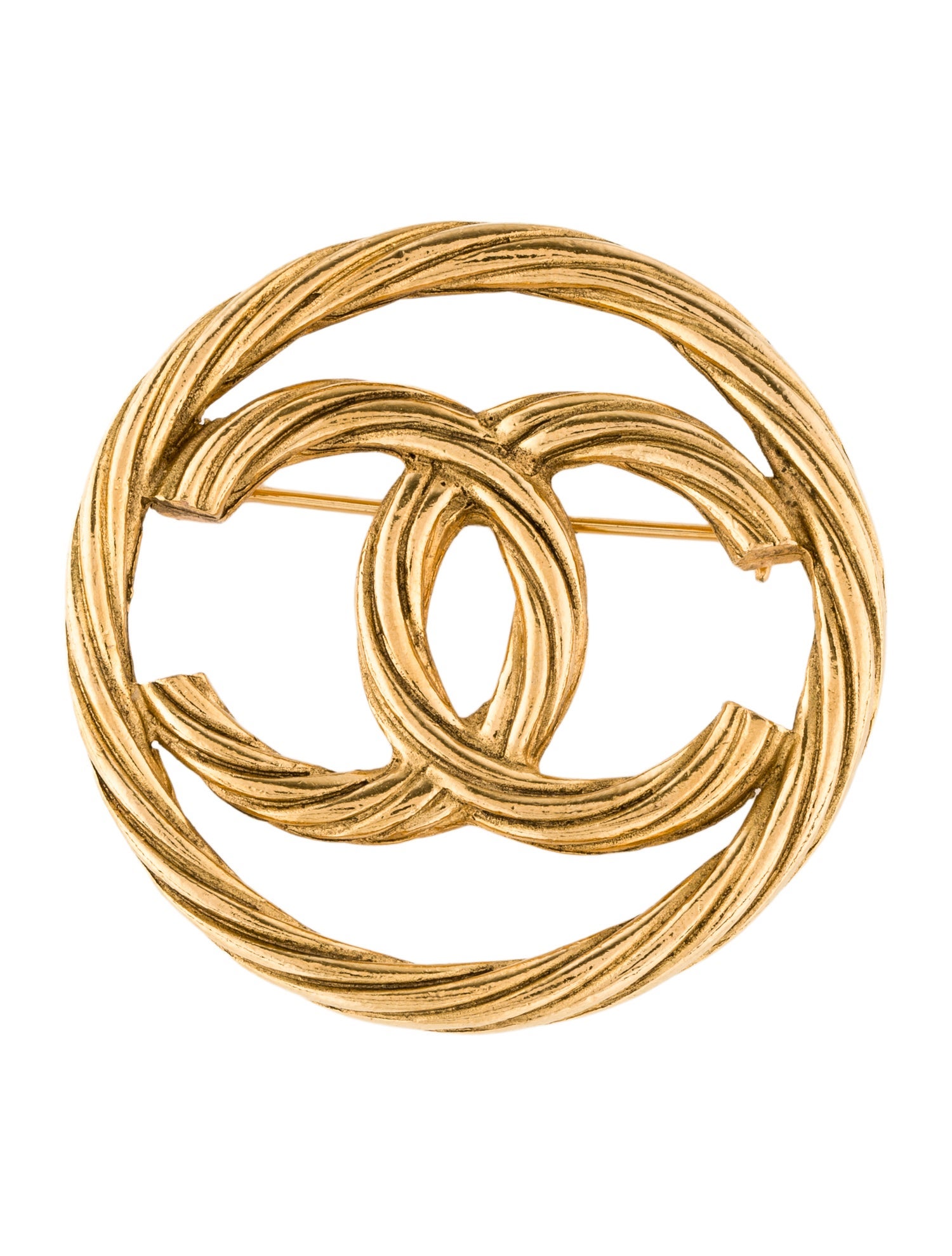 Chanel Vintage Rope CC Brooch