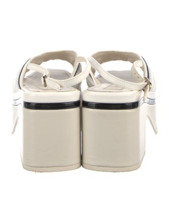 Chanel 2023 Interlocking CC Logo Slingback Sandals