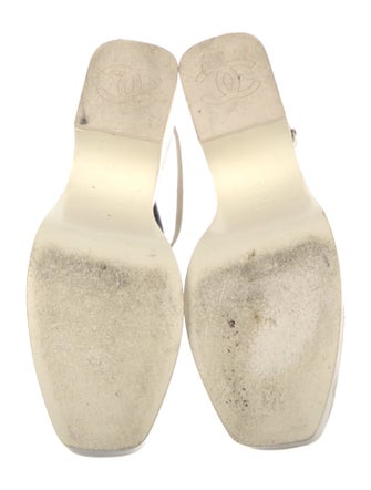 Chanel 2023 Interlocking CC Logo Slingback Sandals