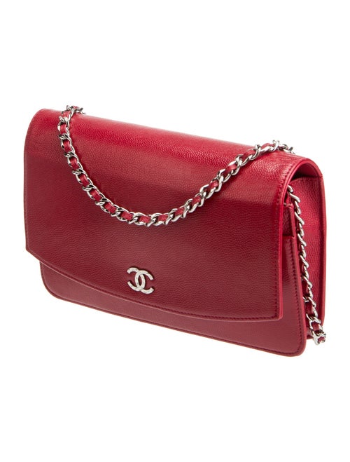 Chanel Caviar Sevruga Wallet On Chain
