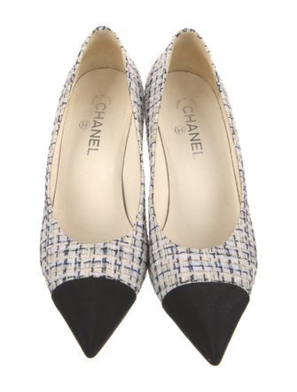 Chanel 2019 Faux Pearl Accents Pumps