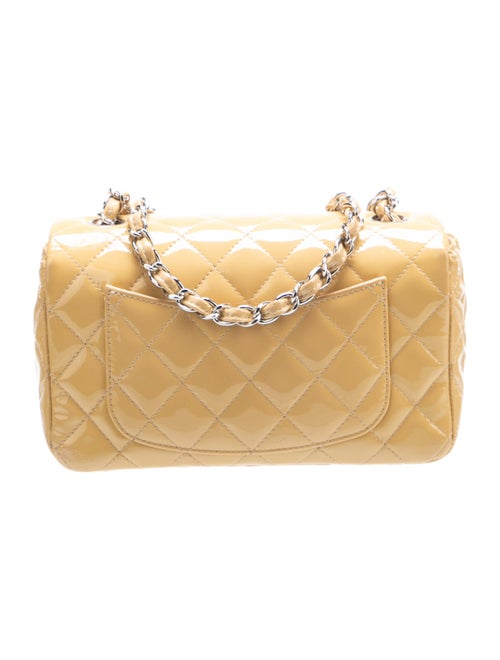Chanel Quilted Patent Rectangular Mini Flap Bag