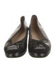 Chanel Interlocking CC Logo Leather Ballet Flats