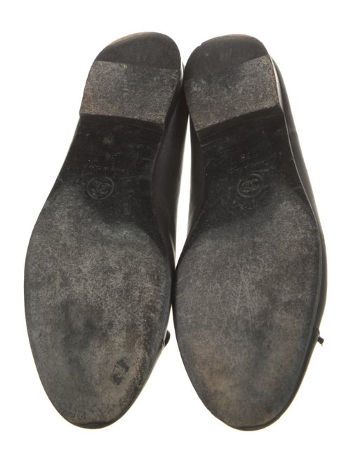 Chanel Interlocking CC Logo Leather Ballet Flats
