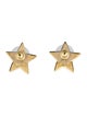 Chanel 2024 Enamel CC Star Stud Earrings