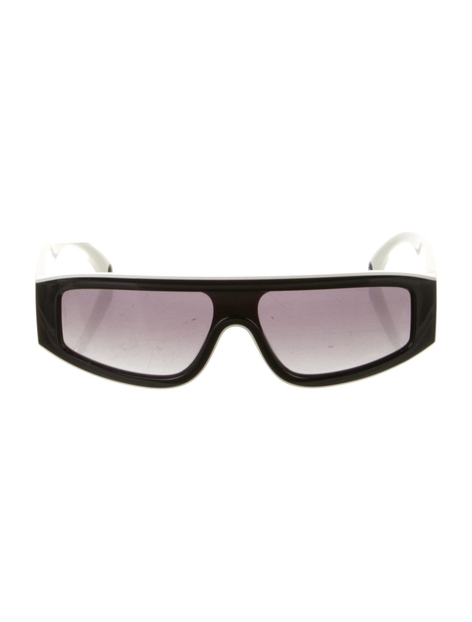 Chanel Interlocking CC Logo Shield Sunglasses