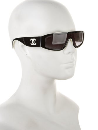 Chanel Interlocking CC Logo Shield Sunglasses
