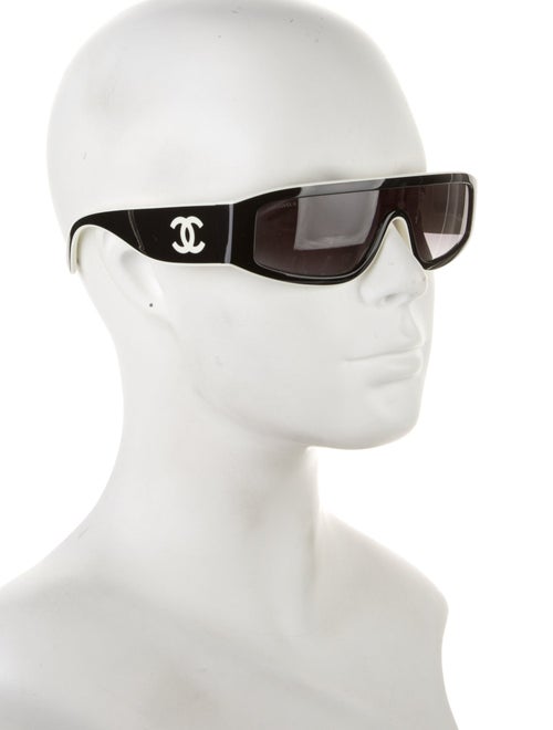 Chanel Interlocking CC Logo Shield Sunglasses