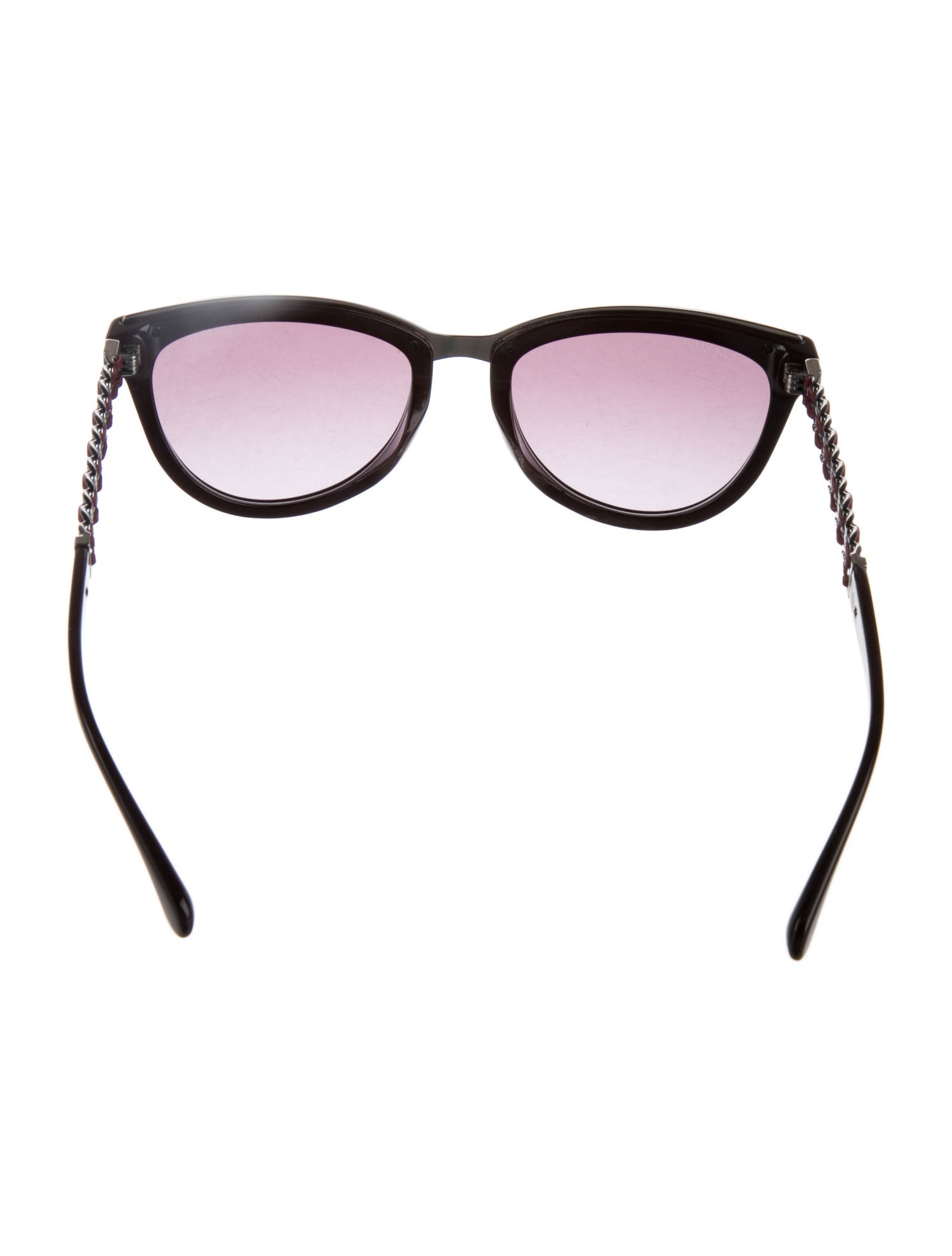 Chanel Chain-Link Accent Wayfarer Sunglasses