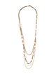 Chanel Faux Pearl CC Mulistrand Necklace