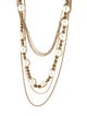 Chanel Faux Pearl CC Mulistrand Necklace