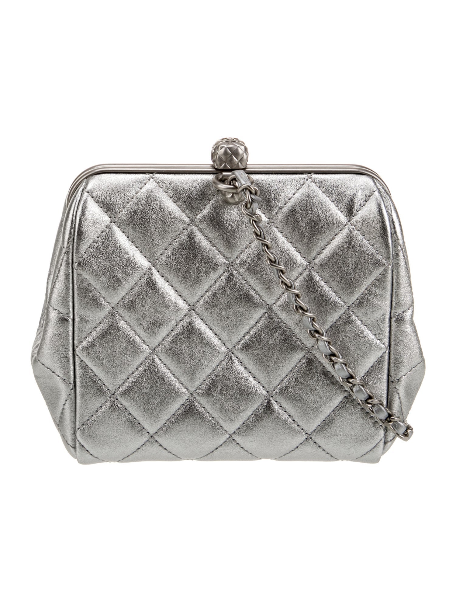Chanel Quilted CC Evening Bag