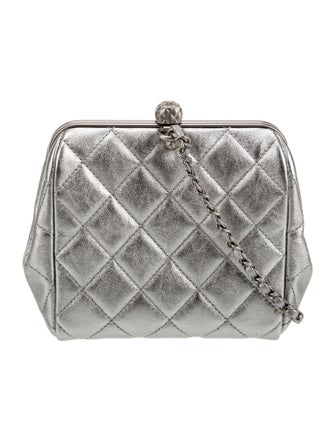 Chanel Quilted CC Evening Bag