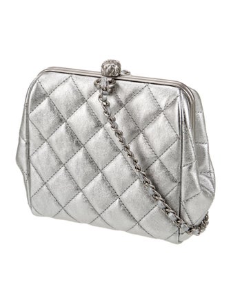 Chanel Quilted CC Evening Bag
