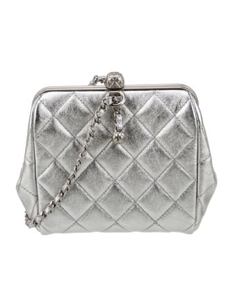 Chanel Quilted CC Evening Bag