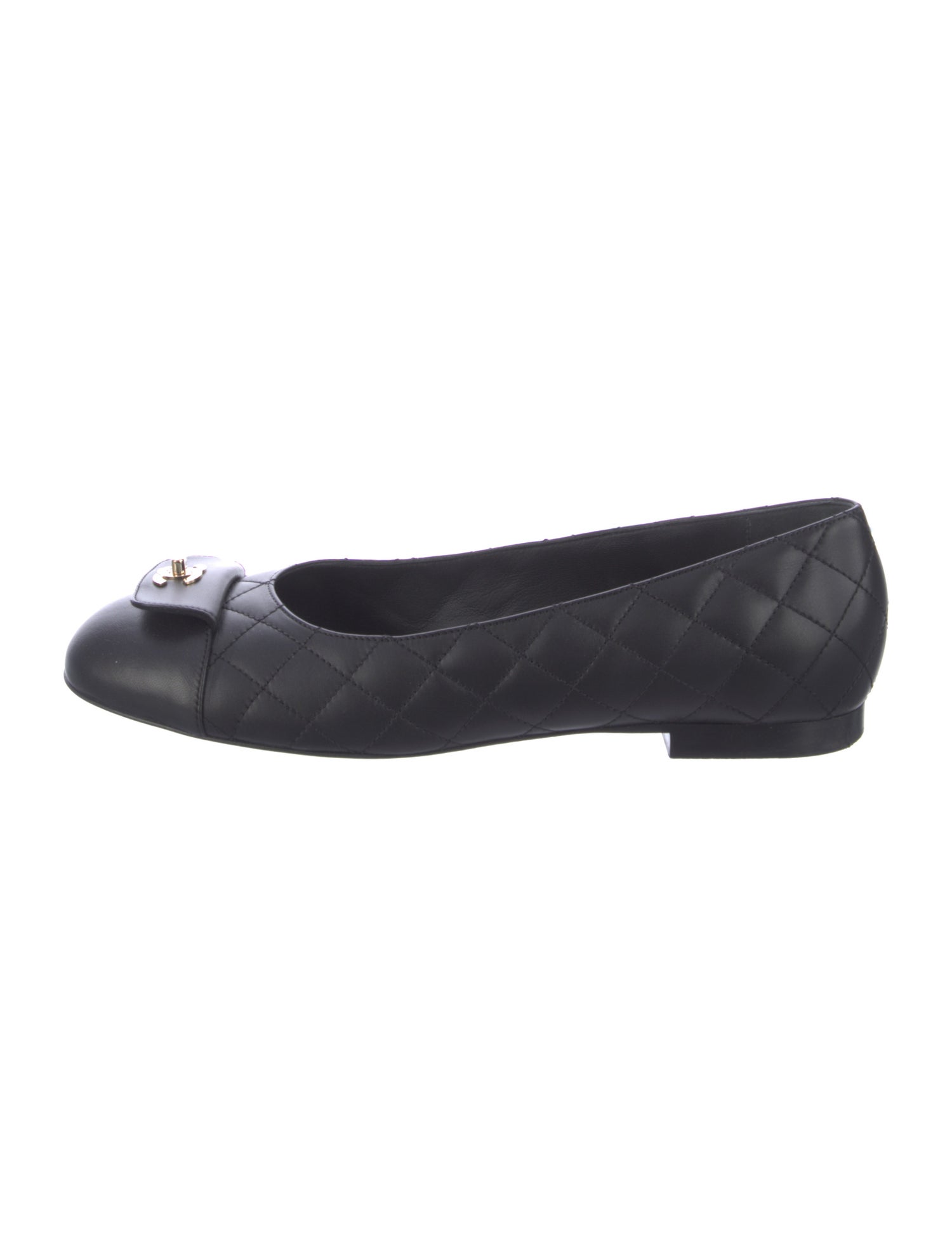 Chanel 2024 Interlocking CC Logo Flats