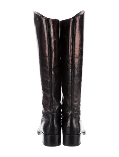 Chanel Interlocking CC Logo Calfskin Riding Boots