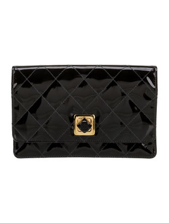 Chanel Quilted Patent Clutch