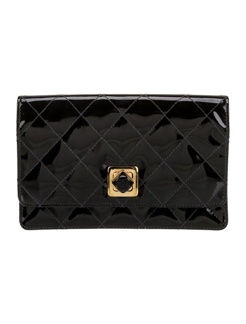 Chanel Quilted Patent Clutch