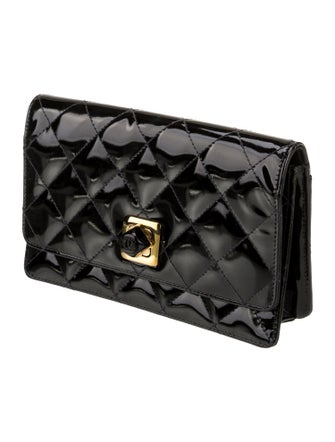 Chanel Quilted Patent Clutch