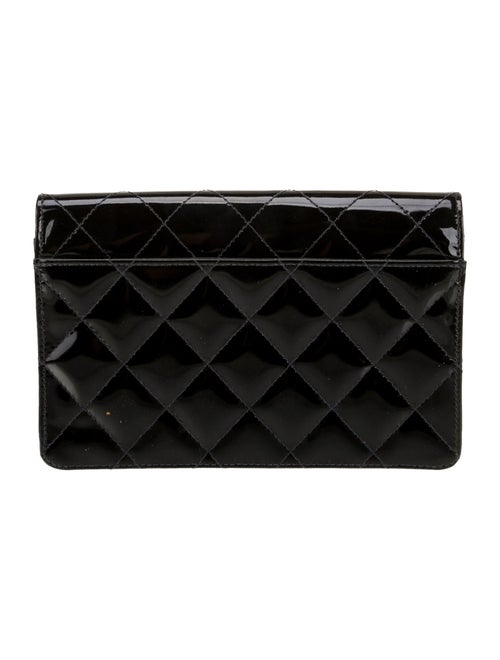 Chanel Quilted Patent Clutch