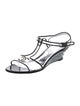 Chanel Interlocking CC Logo PVC T-Strap Sandals