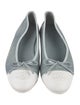 Chanel Interlocking CC Logo Canvas Ballet Flats