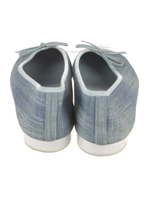 Chanel Interlocking CC Logo Canvas Ballet Flats